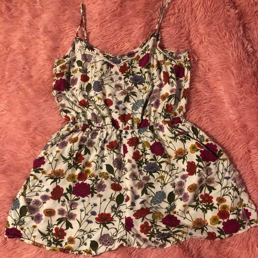 Flower Print Romper